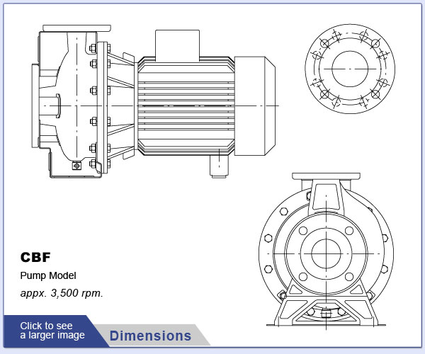 EDUR CBF Pump Dimensions