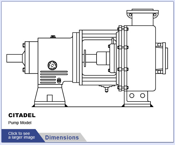 Iron Duke Citadel Series Pump Dimensions