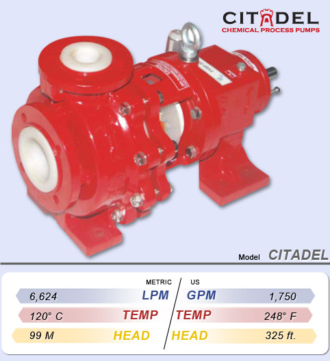 Citadel Series Corrosive Chemical Transfer Pumps