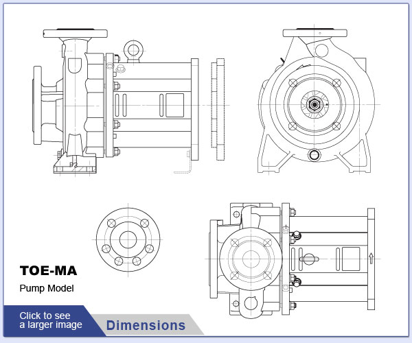 SPECK - TOE-MA - Pump Dimensions